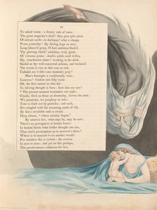 Youngs Night Thoughts、13ページ、現在の瞬間が私たちの視力を終わらせる 作： William Blake